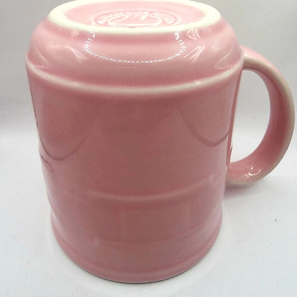 Longaberger woven traditions Horizon of Hope 12 Oz mug Pink